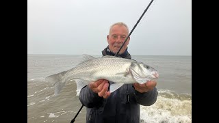 Zicht op zeebaars Strandvisserij is nog geweldig [upl. by Kcirderfla]