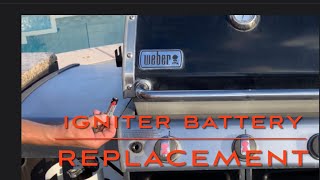 WEBER GRILL ELECTRIC IGNITER BATTERY REPLACEMENT CONCEPT IS THE SAME FOR MOST BRANDS OF GRILLSBBQS [upl. by Godric]