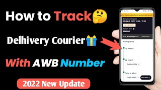 how to track delhivery courier with awb number [upl. by Annaxor]