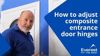 How to adjust composite entrance door hinges [upl. by Pierson776]