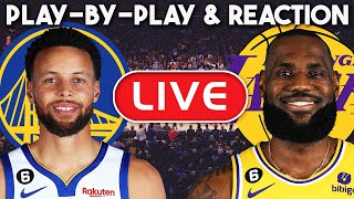 Los Angeles Lakers vs Golden State Warriors Game 4 LIVE PlayByPlay amp Reaction [upl. by Nnawtna749]