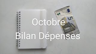 Bilan des dépenses variables du mois doctobre [upl. by Echo]