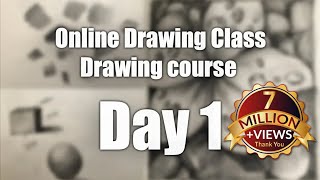 Sketching Class in Hindi  Day 1  Drawing Class for Beginners  How to Draw [upl. by Eastman]