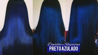 Pintar o cabelo com AZUL DE METILENO e VIOLETA GENCIANA  Dúvidas e Respostas  PRETO AZULADO [upl. by Tareyn991]