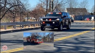 Thompsonville Fire Department Car 5 Chief and Squad 21 responding to separate calls [upl. by Ulphiah]