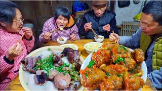 Cured Ribs vs Fresh Ribs  Most Famous Chinese Rib Dishes  Traditional Village Life [upl. by Doy]