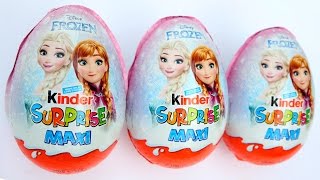 Frozen Kinder Surprise Maxi Giant Egg Disney Elsa Anna Kinder Egg Surprise  Mighty Toys [upl. by Brookhouse]