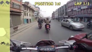 Bicycle VS Motorbike  Kathmandu [upl. by Larry]