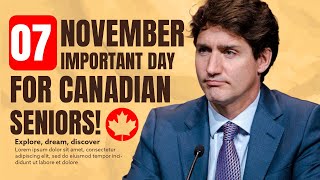 Important Day November 07 Canadian Seniors Receive OASCPP Payments  OAS Pension [upl. by Anec]