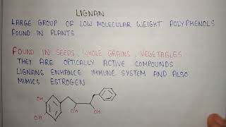 lignans in pharmacognosy  what are lignans  lignans in chemistry [upl. by Assert]