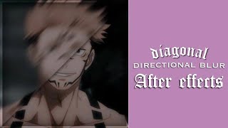 HOW TO MAKE DIAGONAL DIRECTIONAL BLUR ON AFTER EFFECTS 2022 TUTORIAL BCC PLUGIN REQUIRED [upl. by Etram821]