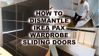 IKEA PAX WARDROBE DISMANTLING [upl. by Aninotna]