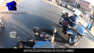 MOTOCICLISTI POLIZIA DI STATO SQUADRA NIBBIO [upl. by Einnod]