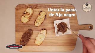 Receta de Tostadas de Ajo Negro  Agrouno Superalimentos [upl. by Yun]