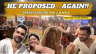 He proposed to me in public as a dare 🤯😆  Sri Lanka Vlog [upl. by Ahseital]