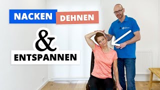 Nacken Dehnen Mit DIESEN 3 Übungen Verspannungen lösen in nur 10 Minuten ✅ [upl. by Ynnol996]