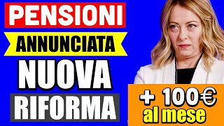 ULTIMORA PENSIONI 👉 ANNUNCIATI NUOVI AUMENTI di 100€ al MESE SECONDA RIFORMA IRPEF 💰 [upl. by Rotce]