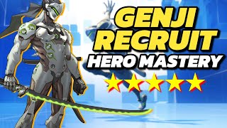 「Hero Mastery」 GENJI RECRUIT HIGH SCORE 5 STARS Overwatch 2 Guide [upl. by Nort400]