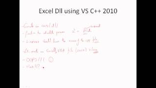 Excel dll using C VS 2010 express with debugging [upl. by Epifano781]