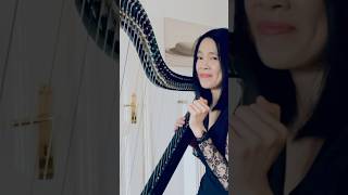 Madeleine Peyroux  La Javanaise harp cover short [upl. by Anitnahs]