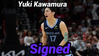 Yuki Kawamura pumirma nang Kontrata sa Memphis Grizzlies nbaplayer nbanews [upl. by Srevart]