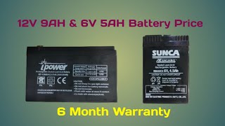 12v amp 6V Battery Price in BD2024  UPS Battery  12V 9Ah Battery Price  6V 5AH Battery Price [upl. by Alue]