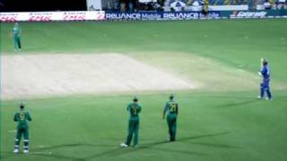 ICC TWENTY20 World Cup 2010 Afghanistan vs South Africa  Dale Steyn bowling fast [upl. by Lacram]