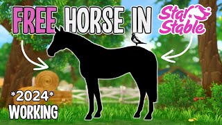 HOW TO GET A FREE HORSE IN STAR STABLE 2024 WORKING [upl. by Assilanna]