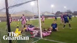 Wingate amp Finchley fail to score in epic goalmouth scramble with Dulwich Hamlet [upl. by Chancelor]