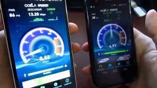 Velocidad Movil Operadoes TIGO Vs CLARO Vs MOVISTAR [upl. by Chari]