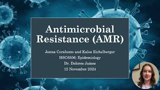 Epidemiology Video Presentation AMR Coraluzzo J amp Eichelberger K  Video [upl. by Sirapal554]