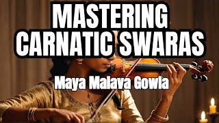 Mastering Carnatic Violin Swaras Experts Guide  1 [upl. by Remlap]