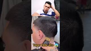 Como hacer un Taper Fade alto paso a paso😱💈 barberiaclasica barber barbershop shorts shortvideo [upl. by Rehpitsirhc]