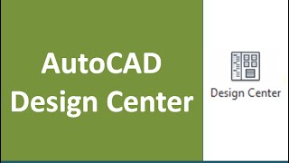 AutoCAD design centre complete tutorial [upl. by Odom]