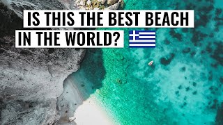 Myrtos Beach PARADISE in Kefalonia Greece  Travel Vlog [upl. by Auberta]