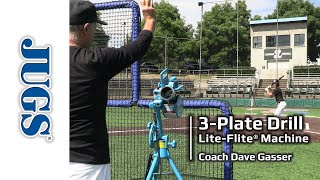 3Plate LiteFlite Drill featuring Dave Gasser  JUGS Sports [upl. by Jeavons]