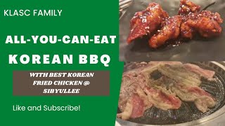 ALLYOUCANEAT KOREAN BBQ with The Best Korean Fried Chicken  SIBYULLEE by KLasc Family [upl. by Ollopa]