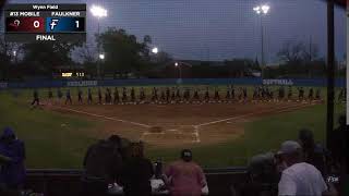 Faulkner vs 13 Mobile Softball [upl. by Holle204]