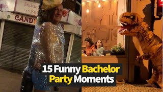 Top 15 Funniest Bachelor Party Moments [upl. by Assirroc]