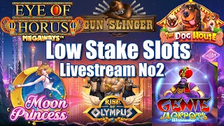 Low Stake Slots Live Stream 2 [upl. by Ahsela836]