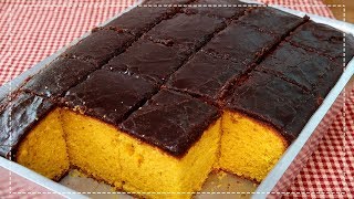 BOLO DE CENOURA FOFINHO E COM CASQUINHA DE CHOCOLATE [upl. by Eniwtna]