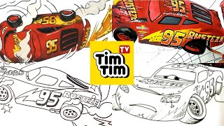 Compilation Lightning McQueen Crash CARS 3 Drawing and Coloring Pages  Tim Tim TV [upl. by Akeemat732]