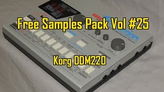 Free Samples Pack Vol 25 Korg DDM220 [upl. by Ketti]