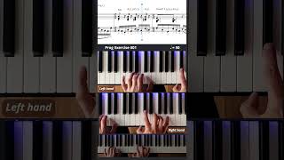 Powerful Left Hand Piano Exercise 50 bpm 58 68 pianoexercise pianoplayer progressiverock [upl. by Assyral]