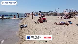 🇹🇷 Sarimsakli Beach Ayvalik Turkey  Beach walking tour Turkey 2022 [upl. by Zennie]