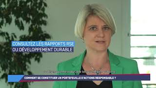 Comment se constituer un portefeuille dactions responsable   Info placements [upl. by Ruffi]