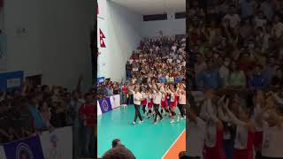 Nepal vs india women volleyball  इतिहास रचेको क्षण  nepalese volleyball team [upl. by Yardley]