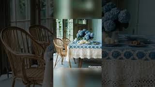 Most beautiful crochet tablecloths knitted ideas tablecoth crochet knitted decor wool [upl. by Anits188]