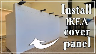 How to install Ikea cover panel on the back of peninsula [upl. by Namialus635]