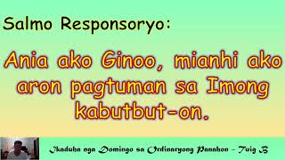 SALMO I January 14 2024 I Ikaduha nga Domingo sa Ordinaryong Panahon  Tuig B [upl. by Euqinay]